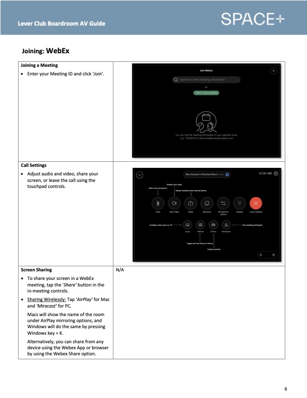 6 - SPACE+ Lever Club Boardroom AV Guide.jpg